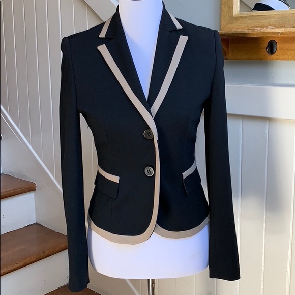 Chopin made in Italy Black Blazer with Trim EUC - Picture 2 of 8